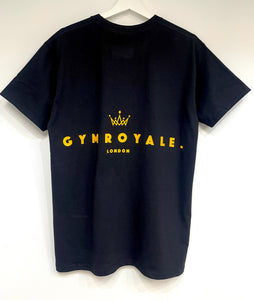 Gym Royale® Branded Tee - Black/Yellow